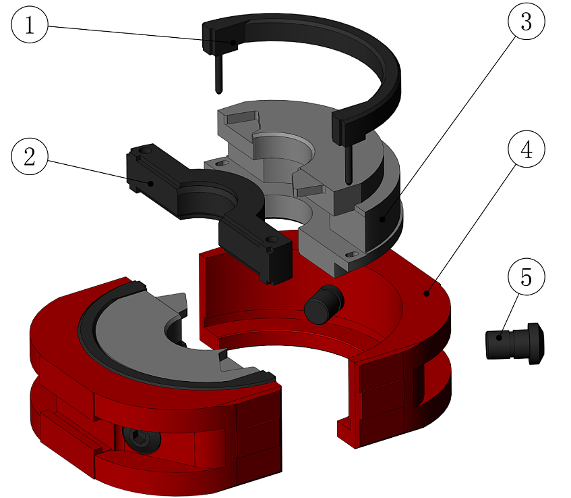 />1. Mpira wa muhuri wa juu 2. Mpira wa muhuri wa mbele 3. Mwili wa kondoo4. Kishikilia kishikilia 5. Bolt ya kondooH aina ya mkusanyiko wa RamShear RamKondoo wa shear anaweza kukata bomba la kisima, kufunga kisima kwa upofu, na pia kutumika kama kondoo dume kipofu wakati hakuna bomba kisimani.Ufungaji wa kondoo wa shear ni sawa na kondoo wa awali.● Katika hali ya kawaida hutumika kama kondoo dume kipofu, katika hali ya dharura, hutumika kama kondoo dume.● Shear damper inaweza kurudia kukatwa bomba na si kuharibu blade, blade kuvaa inaweza kutumika tena baada ya kukarabati.Shenkai hutoa kondoo dume wa shear na maisha ya shear kwa zaidi ya mara tano, Inaruhusiwa kuchukua nafasi ya mpira wa kuziba.● Uba wa kawaida wa kondoo dume umeunganishwa na mwili wa kondoo dume.● Usu wa BOP unaostahimili salfa ya juu hutenganishwa na mwili wa kondoo dume, ambao ni rahisi kubadilisha ubao baada ya blade kuharibiwa, na kufanya mwili wa kondoo dume uweze kutumia tena na tena.● Sehemu ya kuziba ya mguso kati ya muhuri wa juu wa kondoo-dume wa shear na blade ni kubwa, ambayo hupunguza kwa ufanisi shinikizo kwenye uso wa kuziba mpira, na kuongeza muda wa maisha yake.